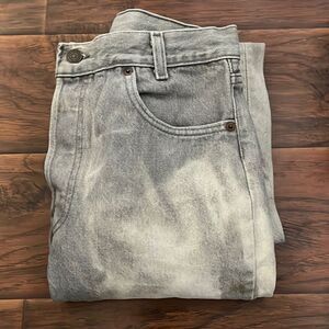 Vintage Levi’s Gray 501 Student Button Fly Closure Jeans